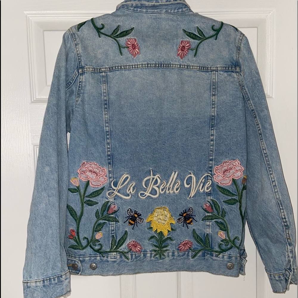 Floral Jean Jacket